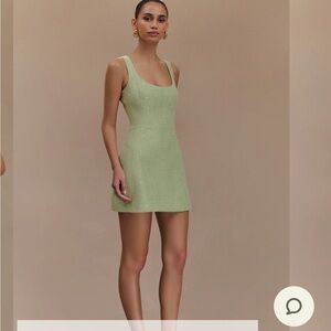 Meshki Light Green Mini Dress